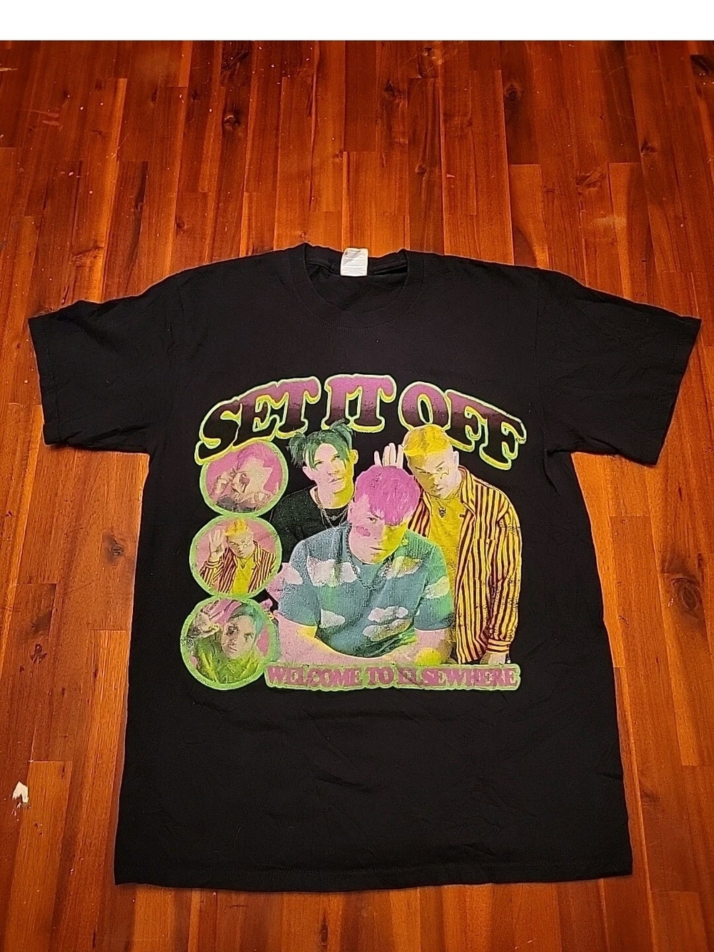Set It Off Welcome To Elsewhere Tshirt Size M Port & Company Good Used Cond